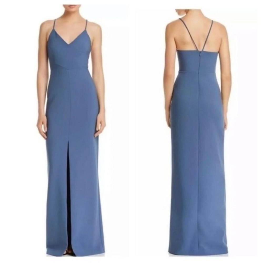 Likely Brooklyn Front Slit Gown